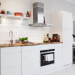 Minimalist beyaz mutfak tasarımı