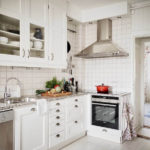 Proiectarea bucătăriei albe în stilul general al interiorului