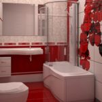 thiết kế đẹp của phòng tắm kết hợp với nhà vệ sinh