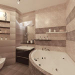 thiết kế phòng tắm kết hợp với nhà vệ sinh trong căn hộ