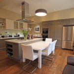 Beige kitchen in a country house