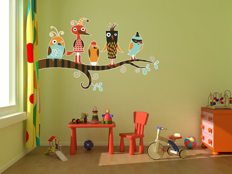Çocuk odası duvar ve mobilya dekoru