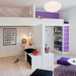 İki heteroseksüel çocuk için çocuk odası tasarımı