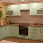 Modern style kitchen design corner option