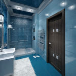 Banyo tasarımı cam bölmeli 6 metrekare M duş alanı