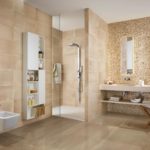 Tile and laminate bathroom design