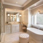 עיצוב חדר אמבטיה בבית פרטי בסגנון אנגלי
