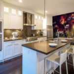 Wall mural kitchen interior macro photography of wildflowers