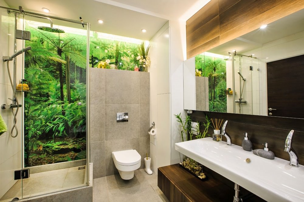 phòng tắm phong cách sinh thái