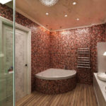 Mozaik banyo duvar ve banyo