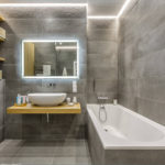 design de salle de bain avec WC