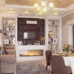 salon cuisine design 18 m2 intérieur classique