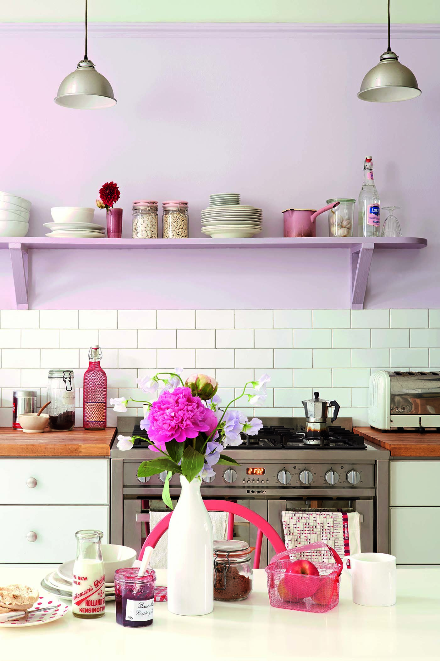 Koši violeta virtuve