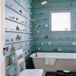 Trang trí phòng tắm với triển lãm từ bộ sưu tập biển