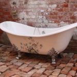 Banyo Dekor Vintage Dökme Demir Küvet Oymacılık