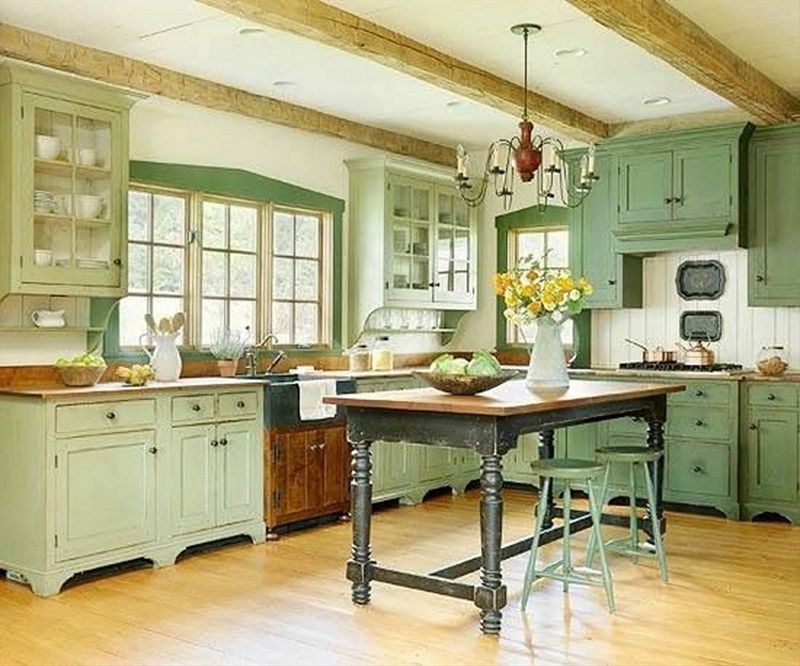 Kitchen design in a private country house