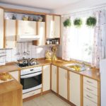 Özel bir evde mutfak tasarımı İskandinav tarzı