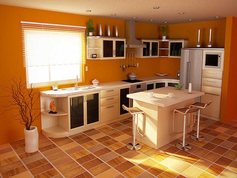 Design a kitchen in a private house