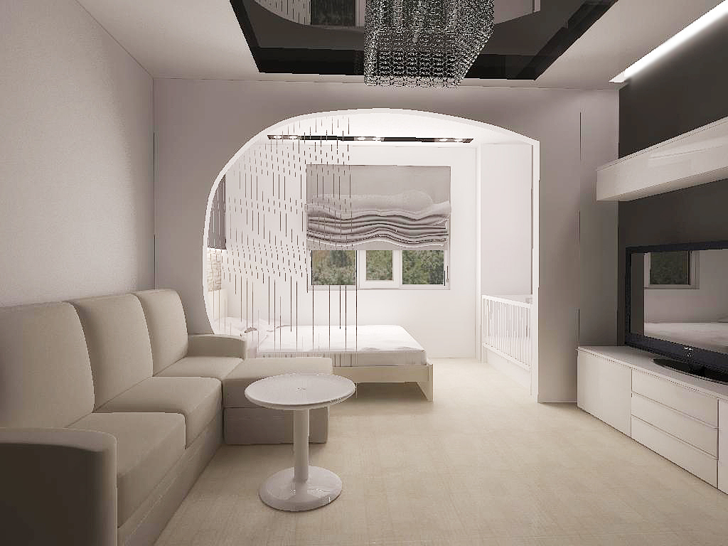 minimalism design bedroom living room