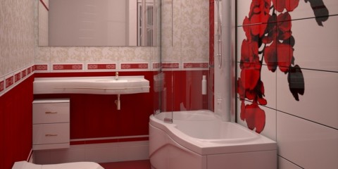 Design of a bathroom in Khrushchev