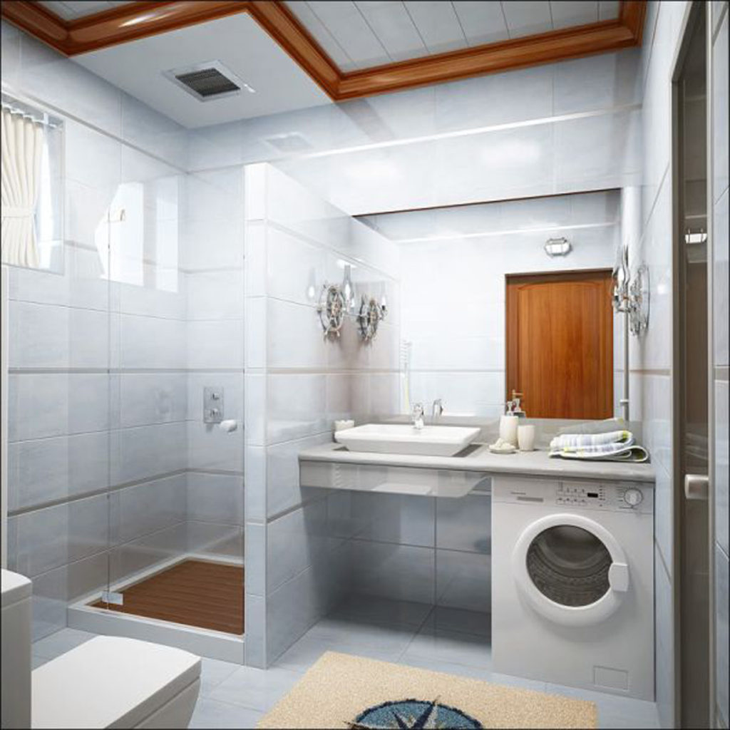La conception de la salle de bain à Khrouchtchev est le troisième extra