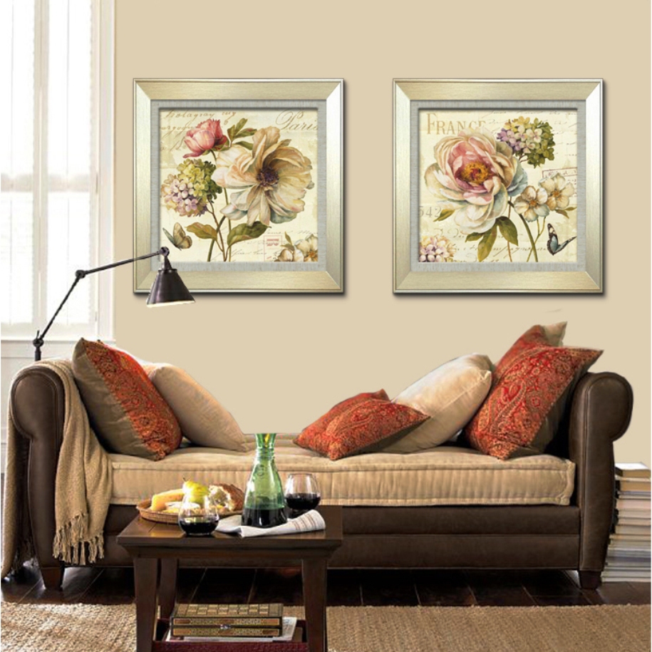 Oturma odası çiçek iç tablolar