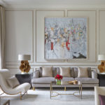 Salon minimalist tarzda iç tablolar