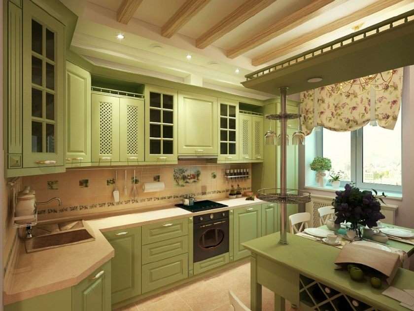 bucătărie provence verde