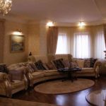 The design of a small living room in a classic style