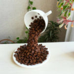 Kahve çekirdekleri ile yapılan DIY mutfak malzemeleri