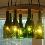 Fournitures de cuisine bricolage lustre bouteille en verre