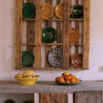 Artisanat pour les cuisines de bricolage étagère pour assiettes style rustique