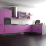 Nhà bếp màu tím sáng