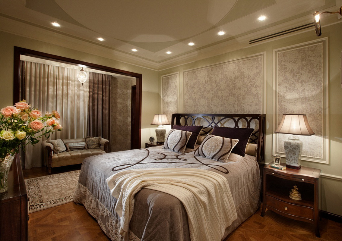 design de chambre de luxe avec balcon