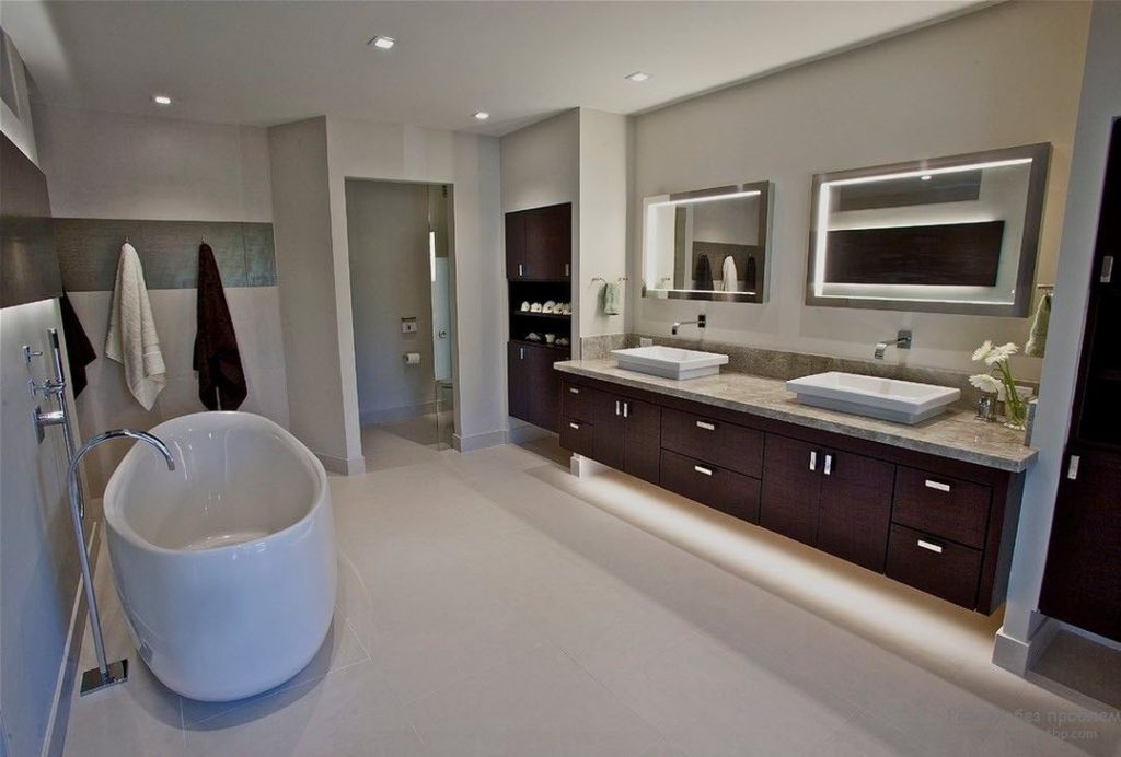 modern banyo tasarım hafif mobilya