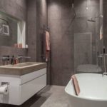 Granit tiles.jpg ile modern banyo tasarımı