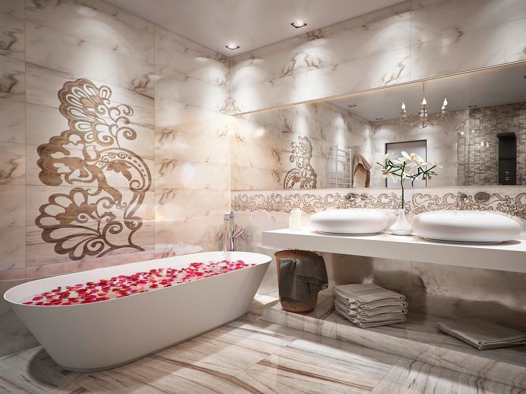 design de salle de bain moderne dans un style moderne