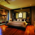 modern tasarımlı balkonlu yatak odası