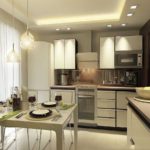 elite kitchen design in the apartment