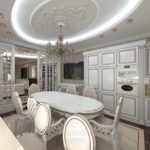 elites virtuves dizains klasiskā stilā
