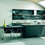 high-end kitchen design dark set