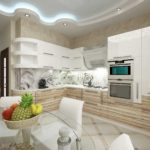 luxury kitchen design in bright colors