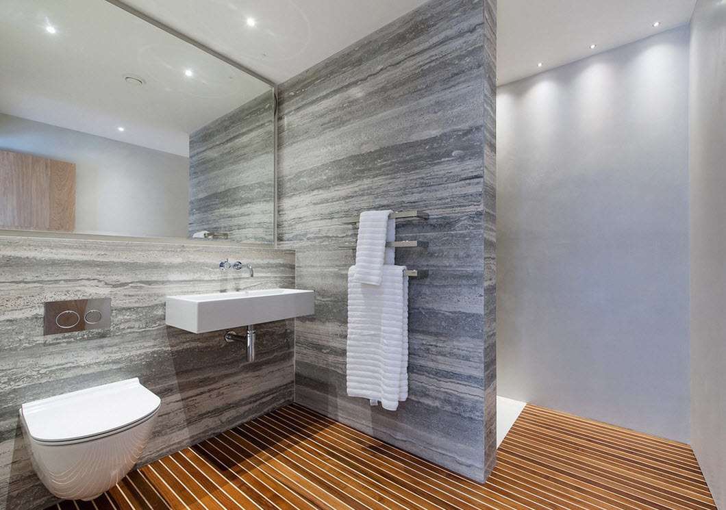 salle de bain avec douche photo design