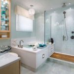 salle de bain avec douche décor photo