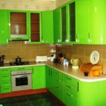 تصميم المطبخ الأخضر الداخلية