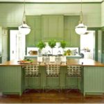 yeşil mutfak fotoğraf