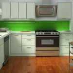 conception de photo de cuisine verte