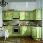 design de idei de bucătărie verde