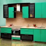 design de idei de bucătărie verde