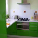 bucătărie verde de la mdf